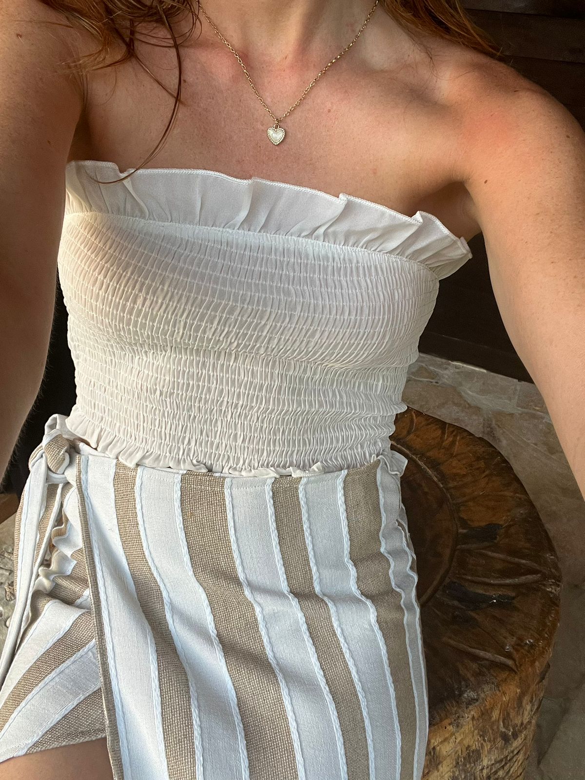 STRAPLESS JOSEFA BLANCO